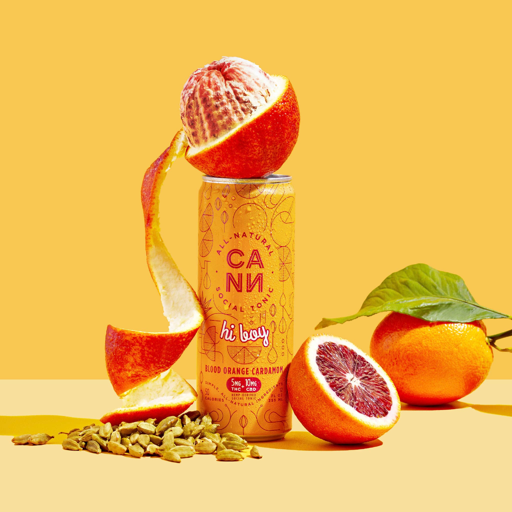 CANN Hi Boy Cannabis-Infused Social Tonic 5mg THC/10mg CBD (4-pack