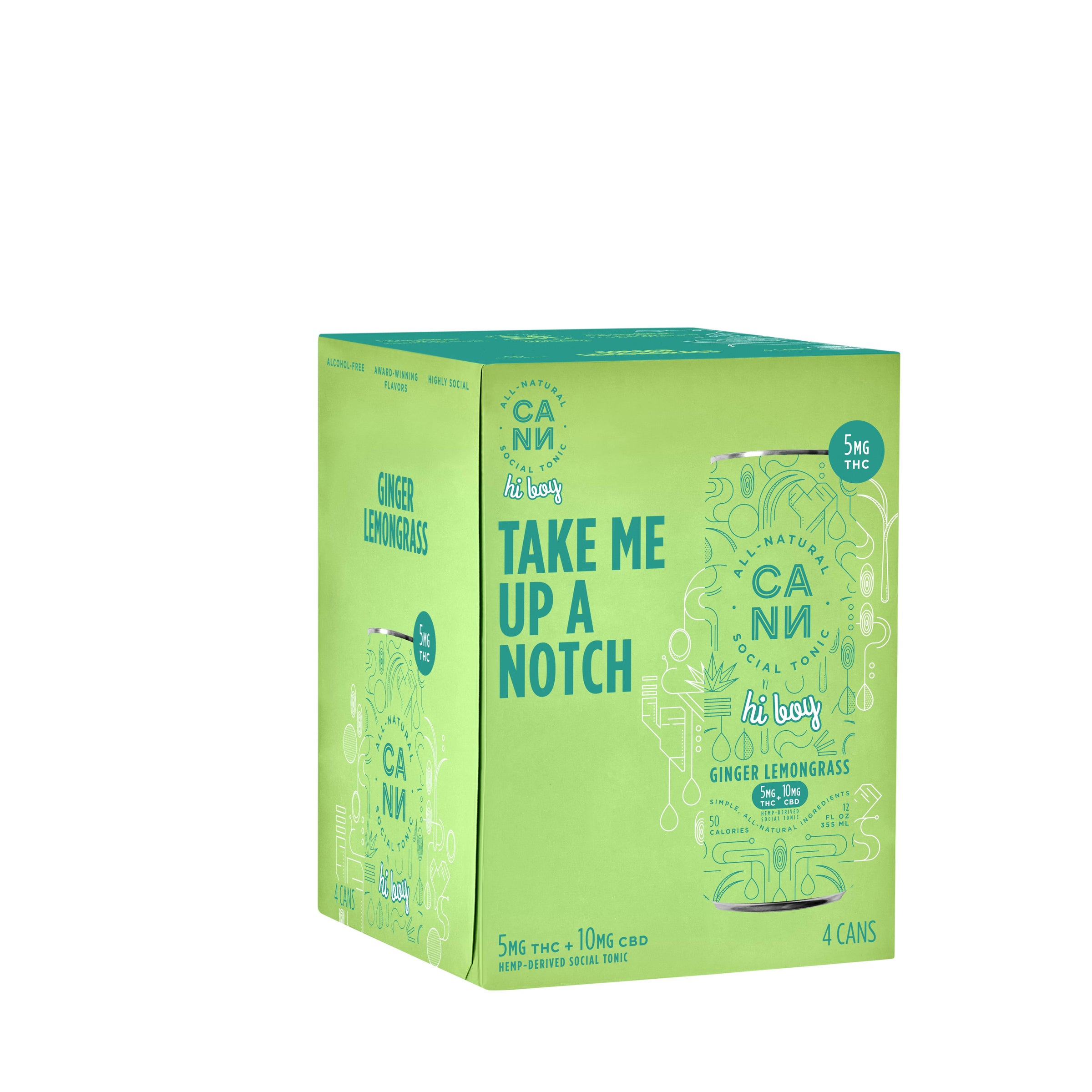 CANN Limitied Edition Ginger Lemongrass THC-Infused Beverage | Jes