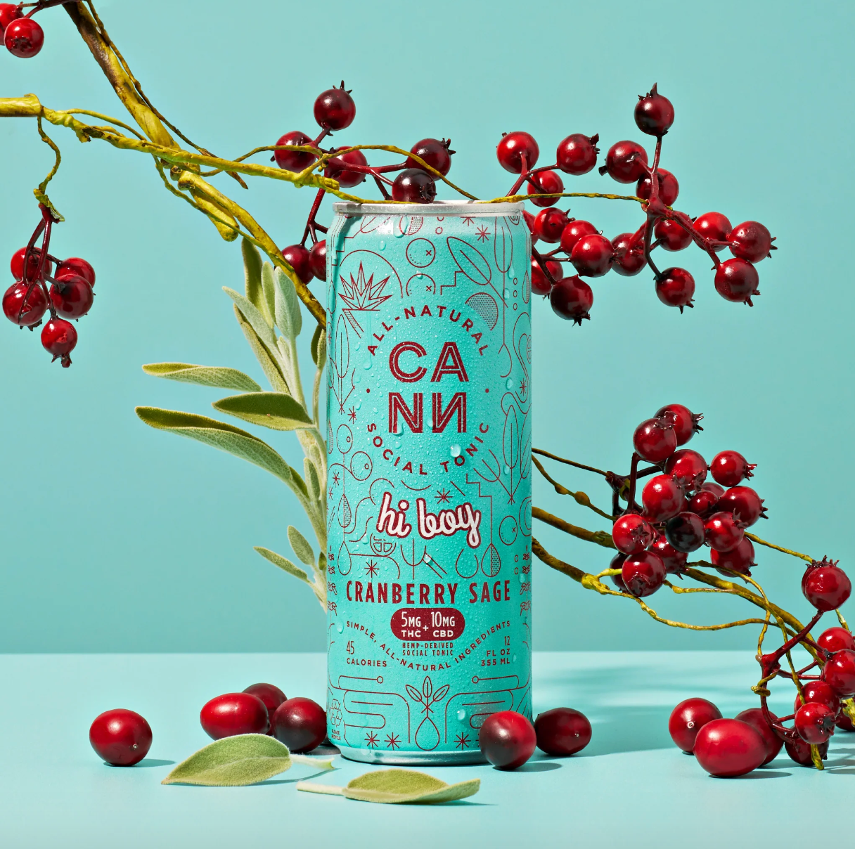 CANN Cranberry Sage Limited-Edition Hi Boy Cannabis-Infused Social