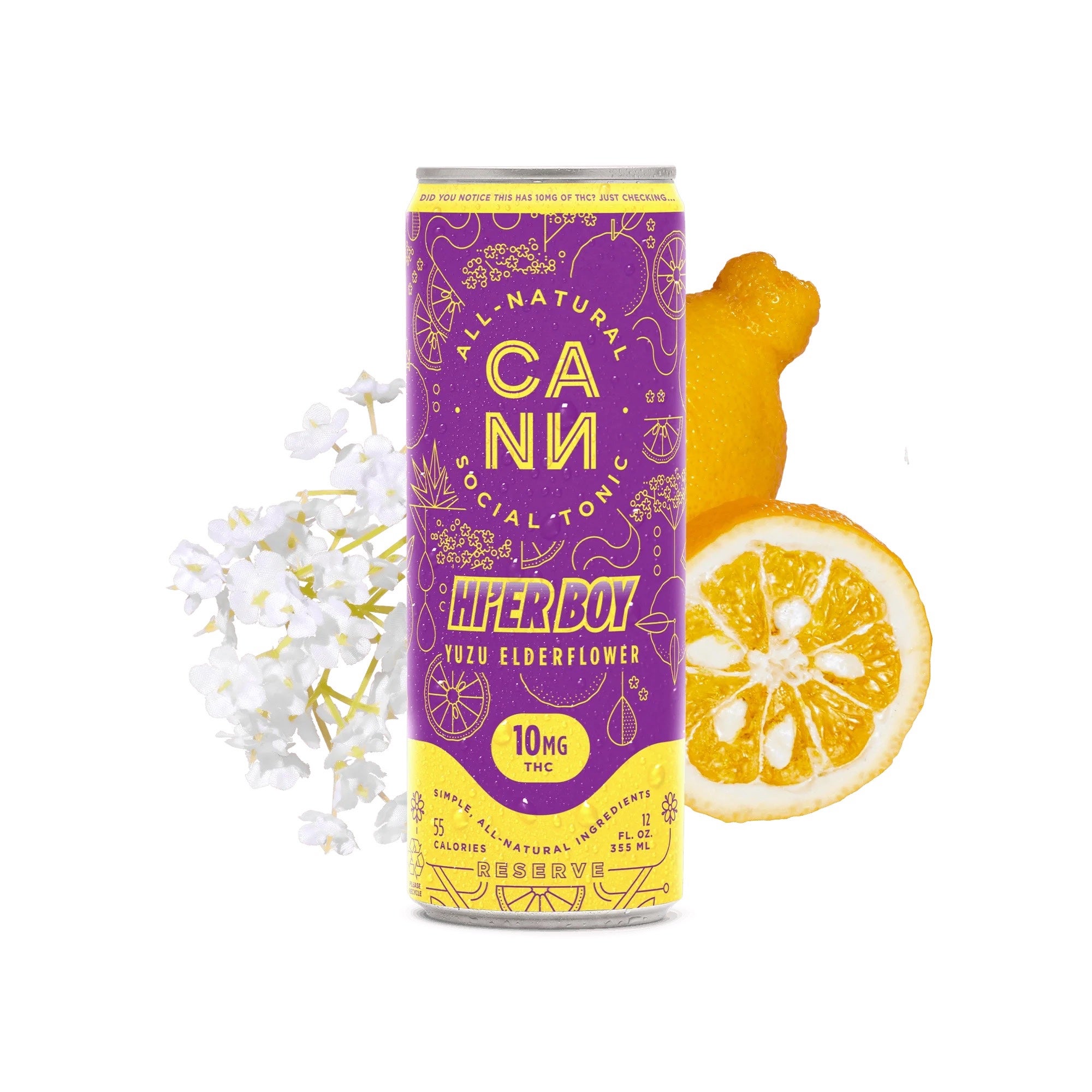CANN Hi Boy Cannabis-Infused Social Tonic 5mg THC/10mg CBD (4-pack