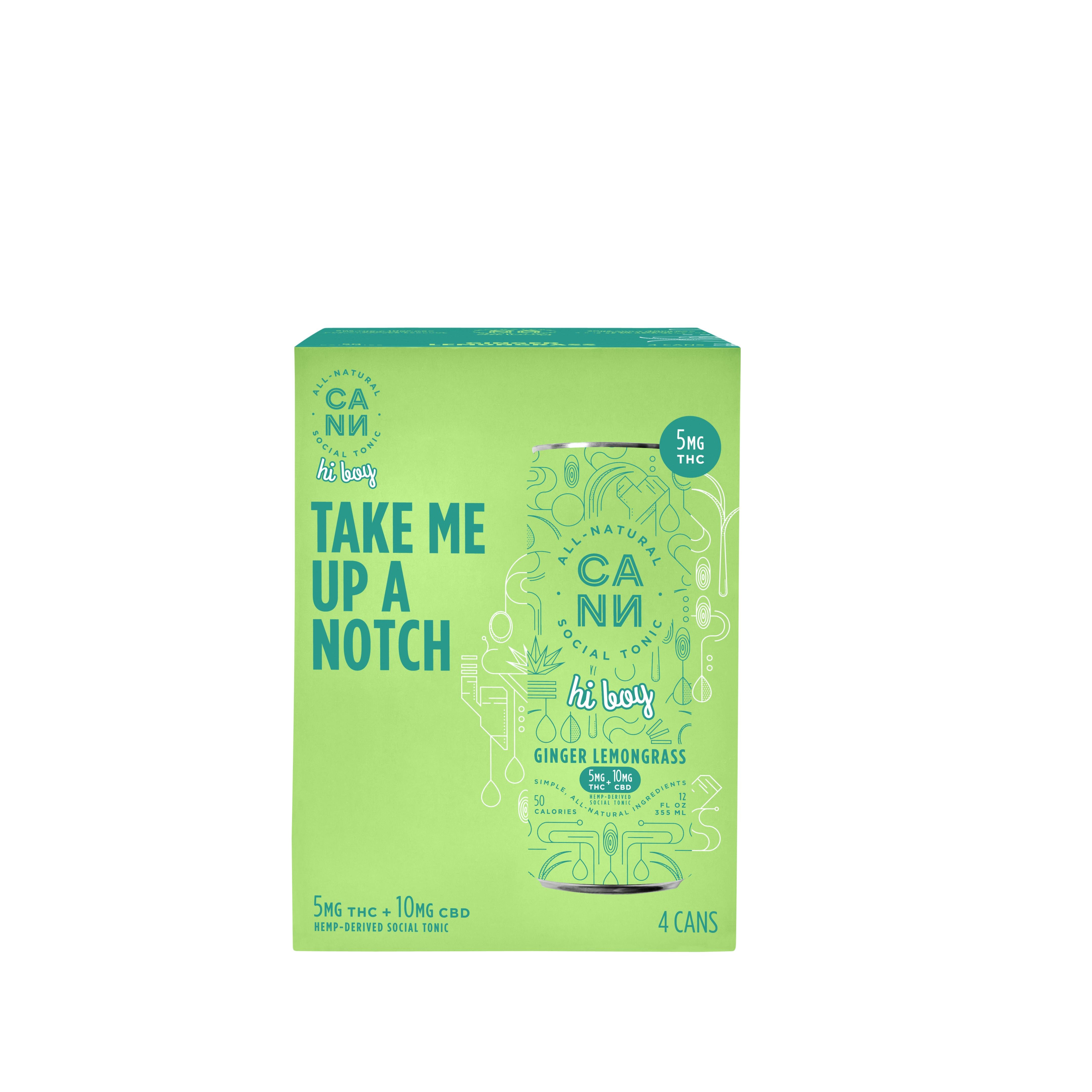 CANN Limitied Edition Ginger Lemongrass THC-Infused Beverage | Jes