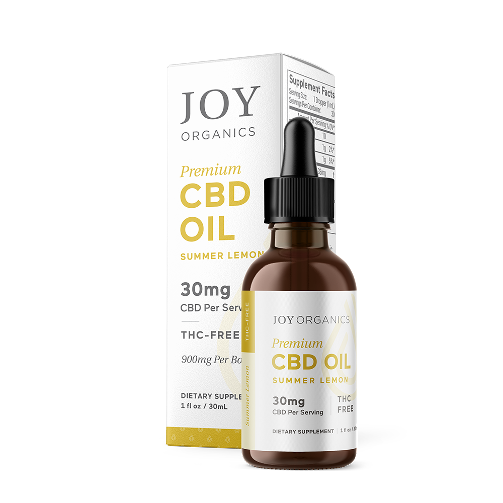 エッセンシャルオイル PREMIUM CBD OIL 30ml 1350mg Joy Organics CBD Oil Tinctures | Jes Naturals