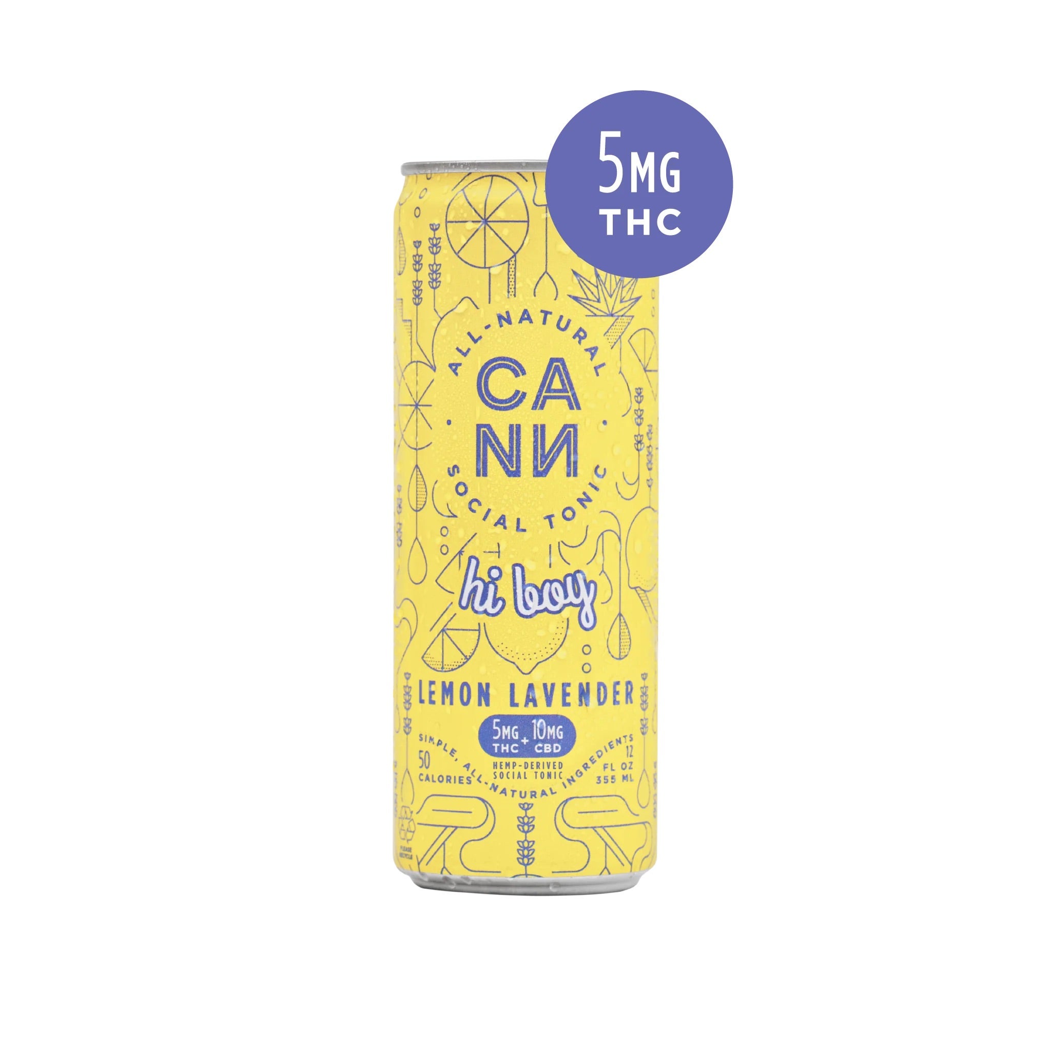 CANN Hi Boy Cannabis-Infused Social Tonic 5mg THC/10mg CBD (4-pack